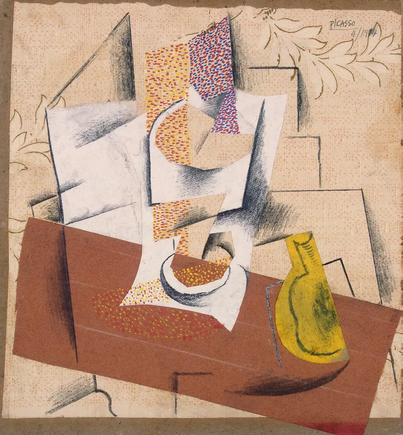 Composizione con pera affettata, 1914